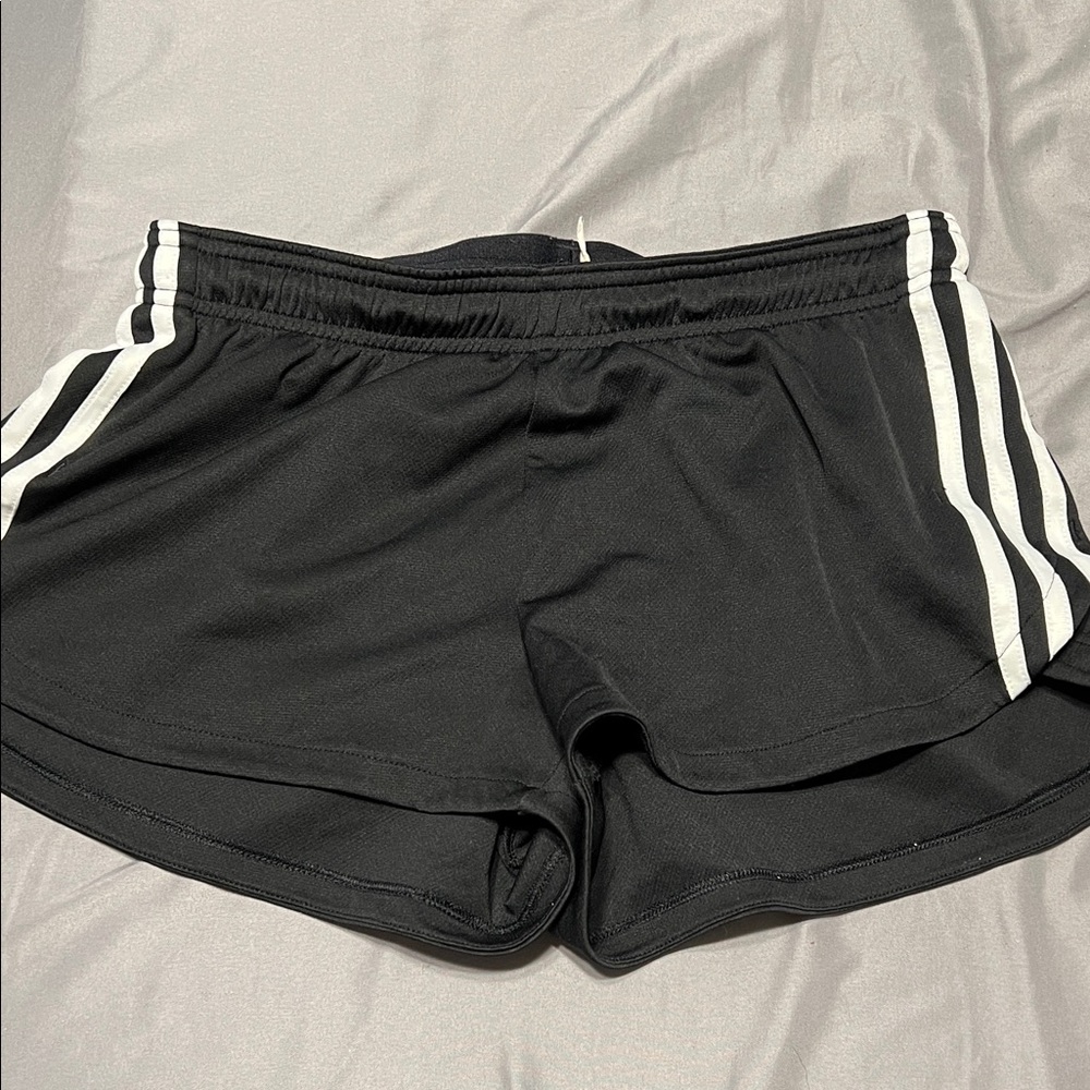 adidas Black and White Women's Athletic Shorts